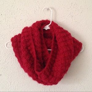 Women's Red Infinity Scarf